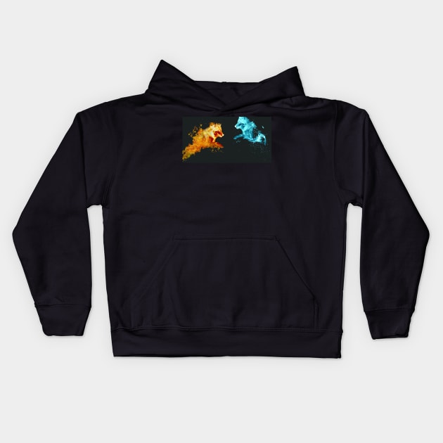 Dreamz equal opposite elemtal works Kids Hoodie by Dreamz2018